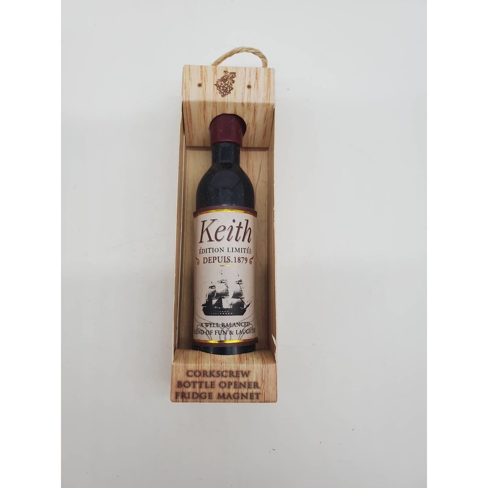 Corkscrew Wine Opener Magnet - Personalized with Keith